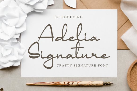 Adelia Signature: The Font That Elevates Your Brand’s Visual Story