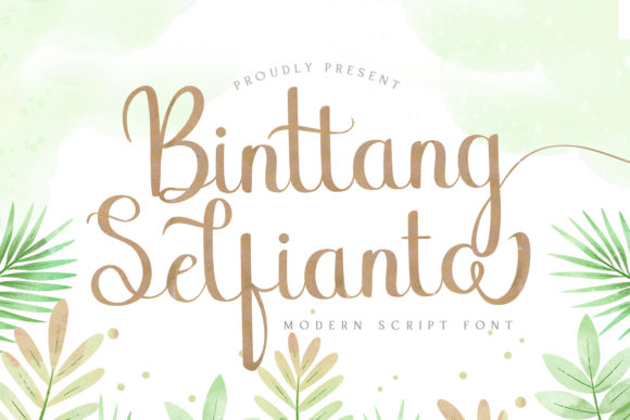 Binttang Selfianto: A Script Font for Editorial Elegance