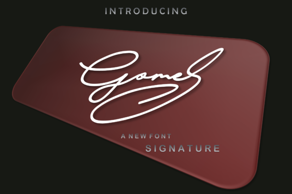 Gomes: A Versatile Script Font for Creative Crafters