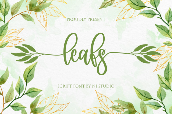 Leafs: A Handwritten Font for Creative Crafters
