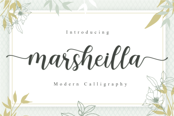 Marsheilla: A Script Font for Creative Crafters and Product Makers