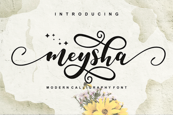 Meysha: A Script Font with Heart and Versatility