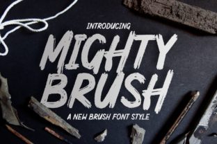 Mighty Brush Font for Crafters and Designers